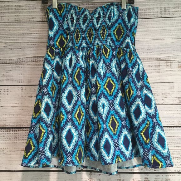 Strapless summer dress size Large - P-02 - Picture 5 of 9